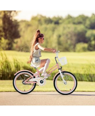 18 Inch Kids Adjustable Bike with Training Wheels