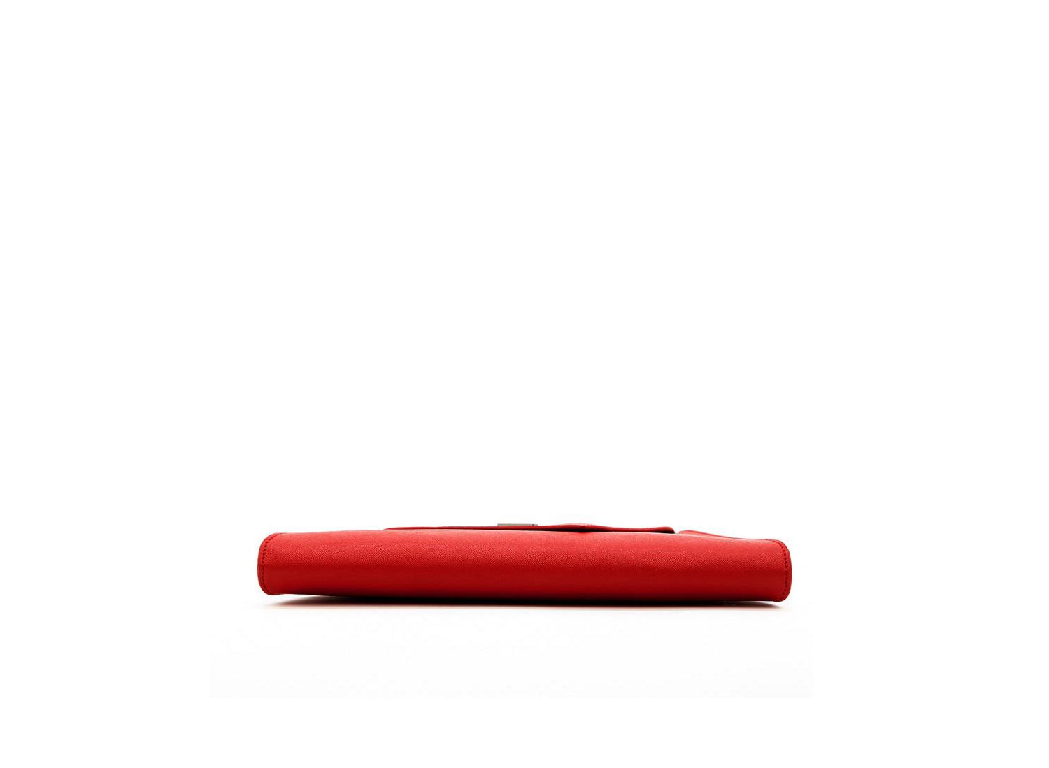 Red Clutch Bag Saffiano Leather Clutch Purse Crossbody Evening Purse Unique Women's Red Handbag