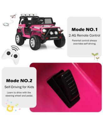 12V Kids Remote Control Electric Ride On Truck Car with Lights and Music