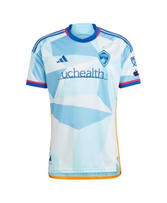 Мужская футболка Adidas Jordje Mihailovic светло-голубого цвета Colorado Rapids 2024 New Day Kit от Adidas, Аутентичная футболка игрока