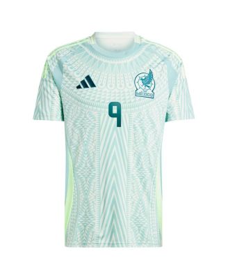 Мужская футболка Adidas Raul Jimenez Green от Национальной сборной Мексики на выезде 2024 года, точная копия майки игрока