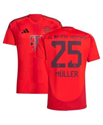adidas - Men's Thomas M&uuml;ller Red Bayern Munich 2024/25 Home Replica Player Jersey