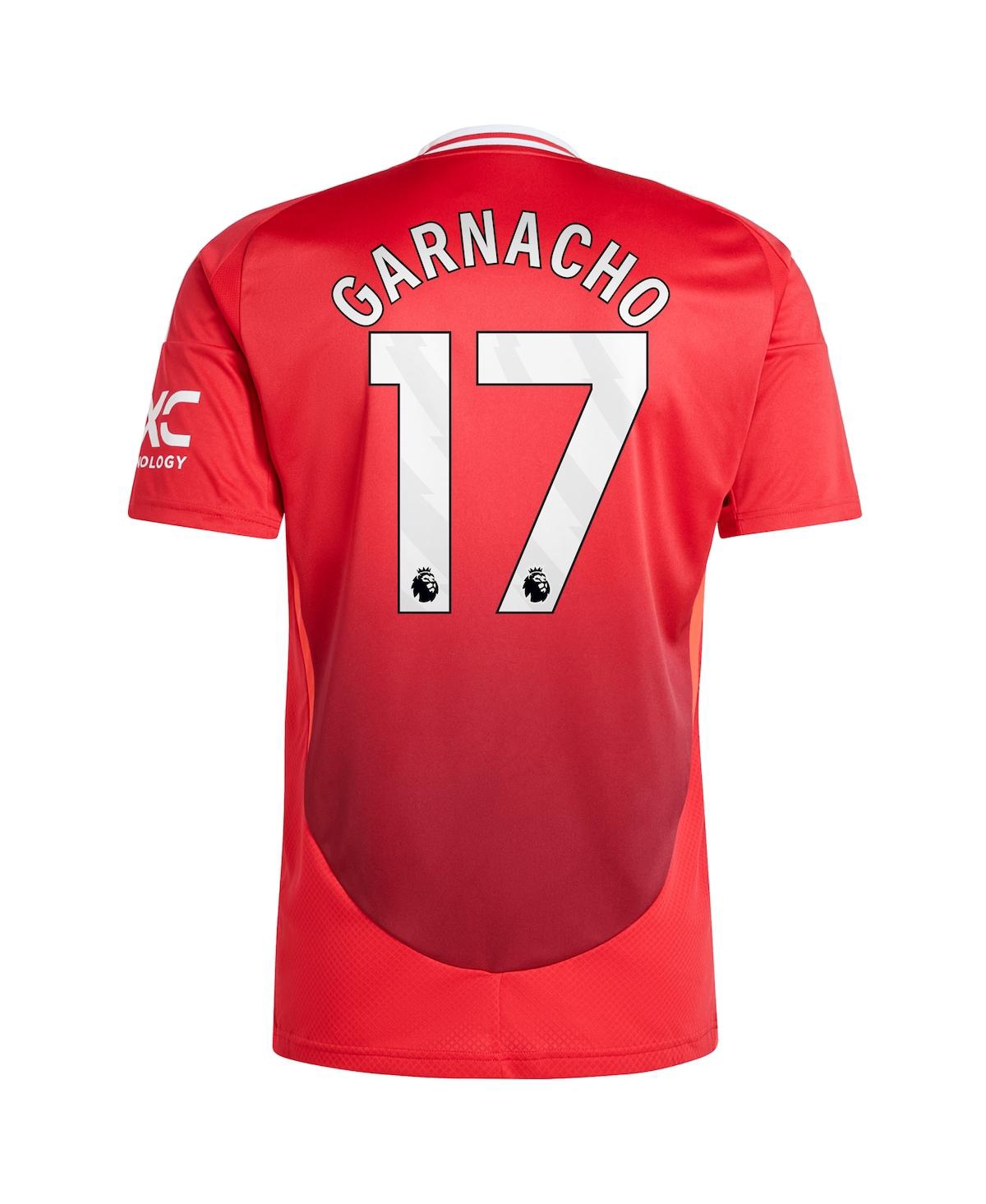 Adidas Men's Alejandro Garnacho Red Manchester United 2024/25 Home Replica Player Jersey