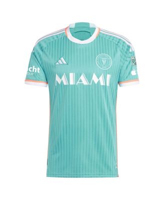 Мужская футболка Adidas Lionel Messi Aqua Inter Miami CF 2024, архивная, аутентичная.