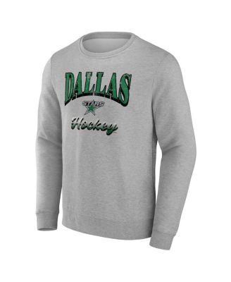 Мужская серая толстовка-пуловер Fanatics Dallas Stars Light the Candle из флиса с капюшоном