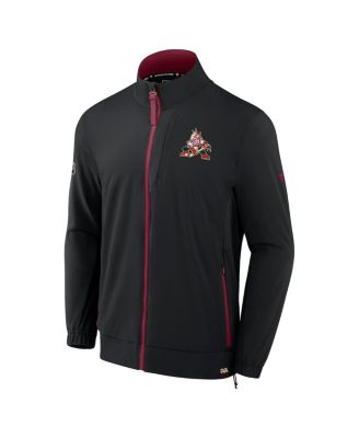 Мужская черная куртка Arizona Coyotes Authentic Pro Rink Coachs от Fanatics на молнии