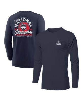 Image One - Big Boys and Girls Navy UConn Huskies 2025 NCAA Women's Basketball National Champions Fine Jersey Long Sleeve T-Shirt