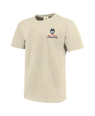 Image One Womens Natural UConn Huskies 2025 NCAA Womens Basketball National Champions Comfort Colors Bow T-Shirt 6690₽