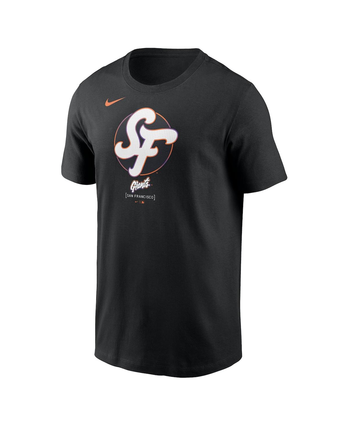 Nike Black San Francisco Giants 2025 City Connect Large Logo T-shirt In Black