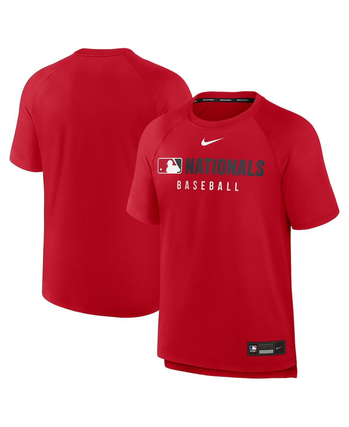Nike Washington Nationals Authentic Collection Pregame  Men's Dri-fit Mlb T-shirt In Red