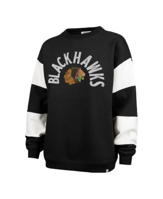 Женская черная толстовка-пуловер Chicago Blackhawks Eephus Barred от бренда '47