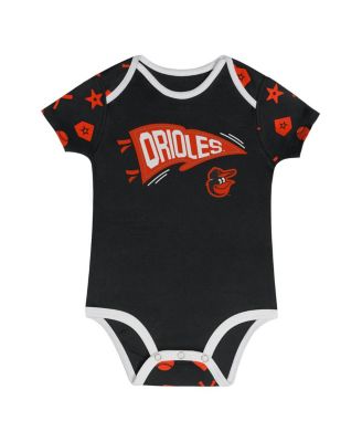 Infant 2-Piece Black Baltimore Orioles On Deck Diaper Cover Set