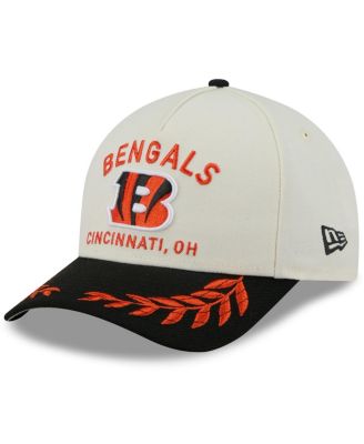 New Era - Men's Cream/Black Cincinnati Bengals 2025 NFL Draft 9FORTY A-Frame M-Crown Adjustable Hat