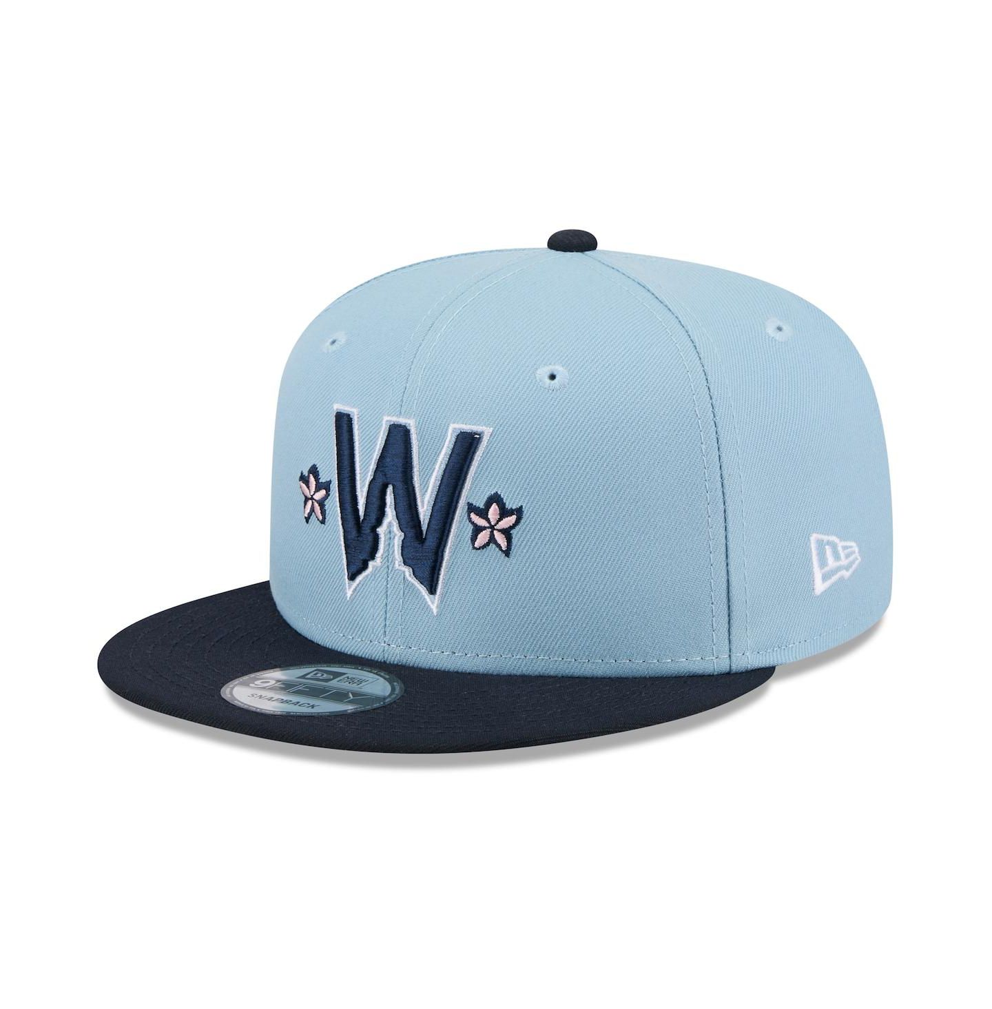 Мужская кепка New Era Light Blue/Navy Washington Nationals 2025 City Connect 9FIFTY Snapback Hat — фото 1