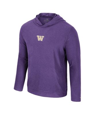 Мужская фиолетовая футболка с длинным рукавом Washington Huskies с капюшоном Colosseum Men's Purple