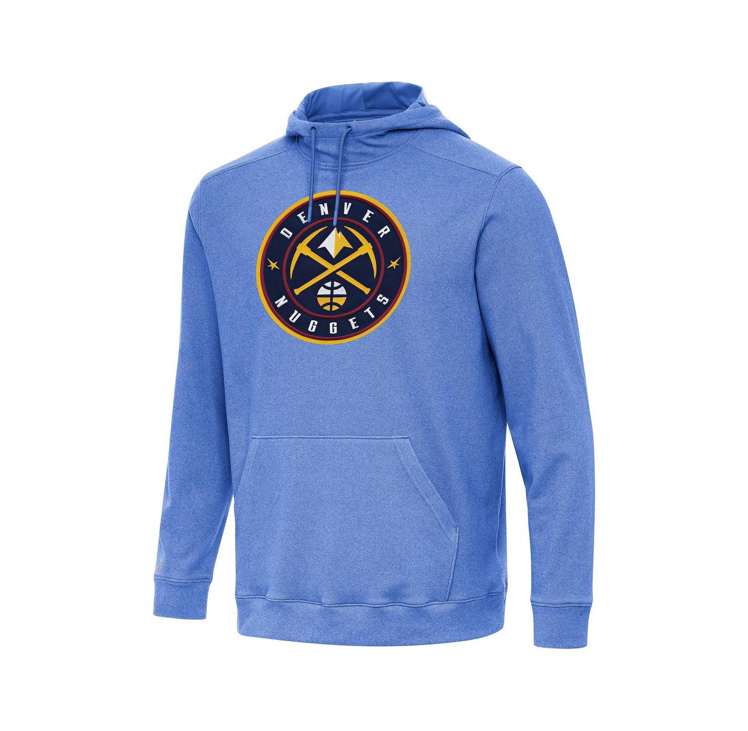 Men's Heather Blue Denver Nuggets Cloud Pullover Hoodie