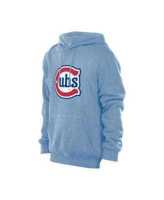 Мужская светло-голубая толстовка-пуловер с альтернативным логотипом Chicago Cubs Star от New Era