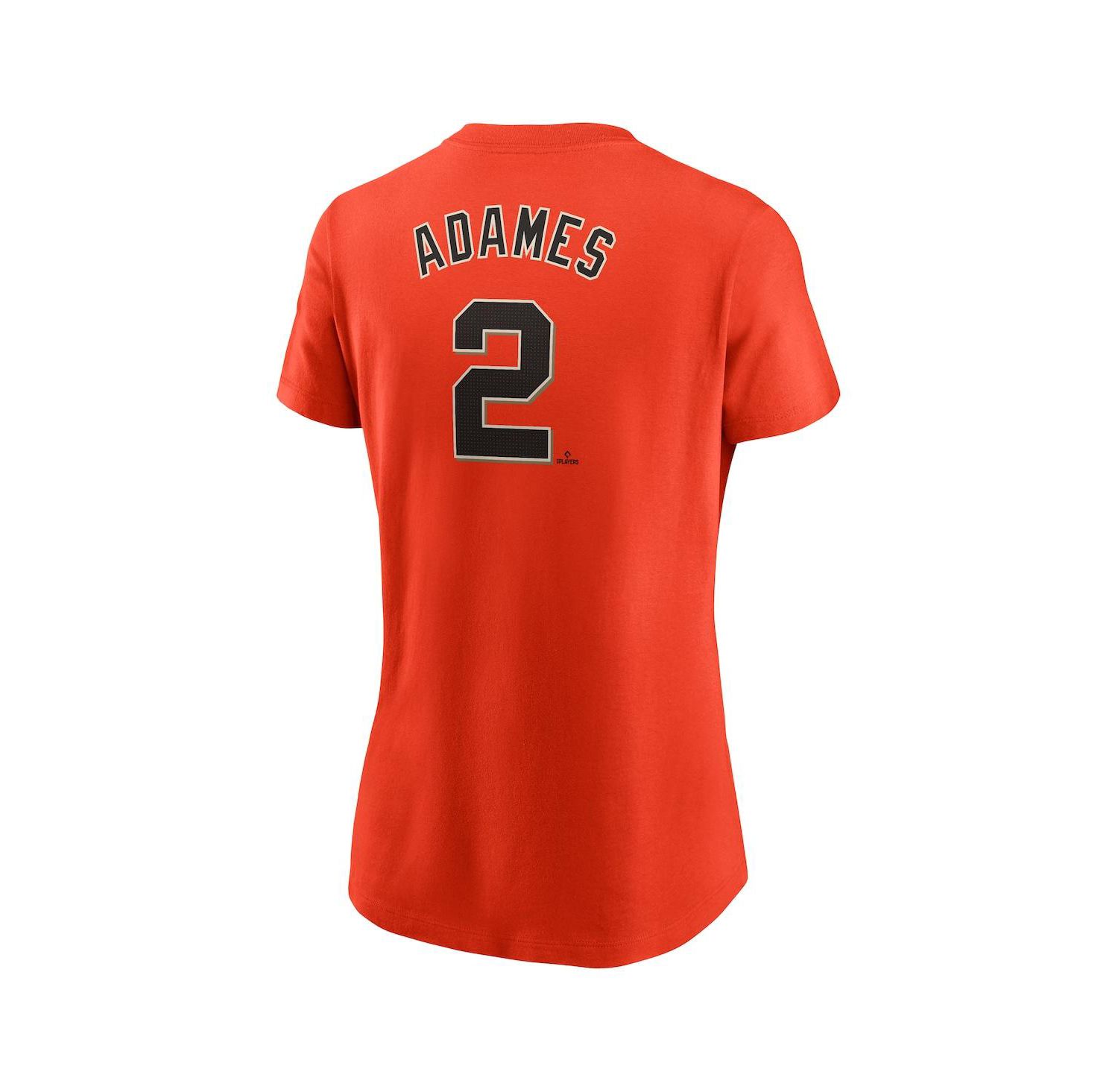 Women's Willy Adames Orange San Francisco Giants Fuse Name & Number T-Shirt