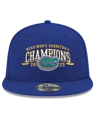 Мужская бейсболка New Era Royal Florida Gators 2025 NCAA для мужчин, национальных чемпионов по баскетболу, 9-ФУТОВАЯ кепка-бейсболка