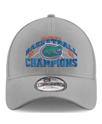 Новая мужская кепка с регулируемой длиной 940 см, серая Florida Gators 2025 NCAA для мужчин, национальных чемпионов по баскетболу