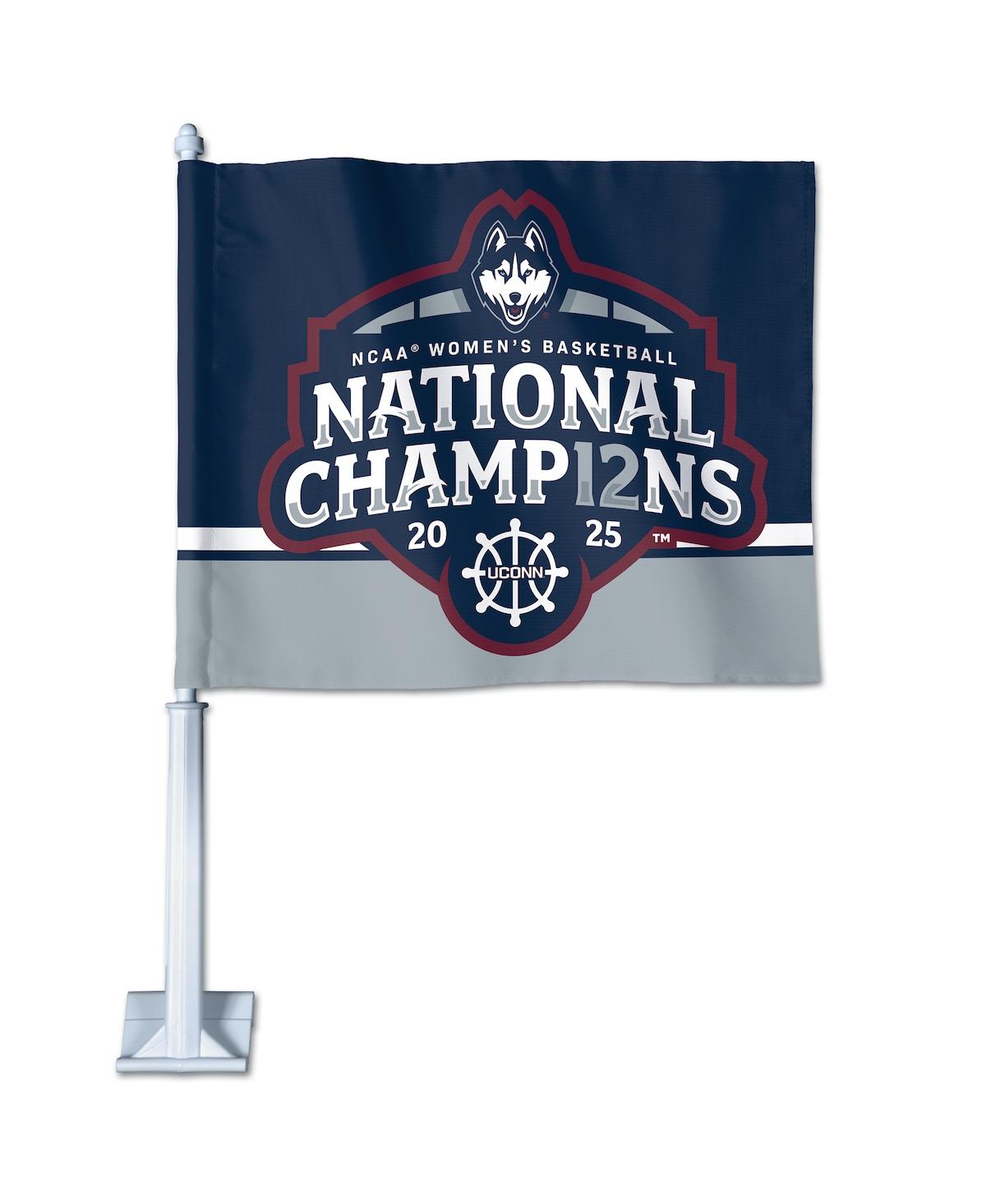 UConn Huskies 2025 Ncaa Women's Basketball National Champions 11.75" x 14" Two-Sided Car Flag