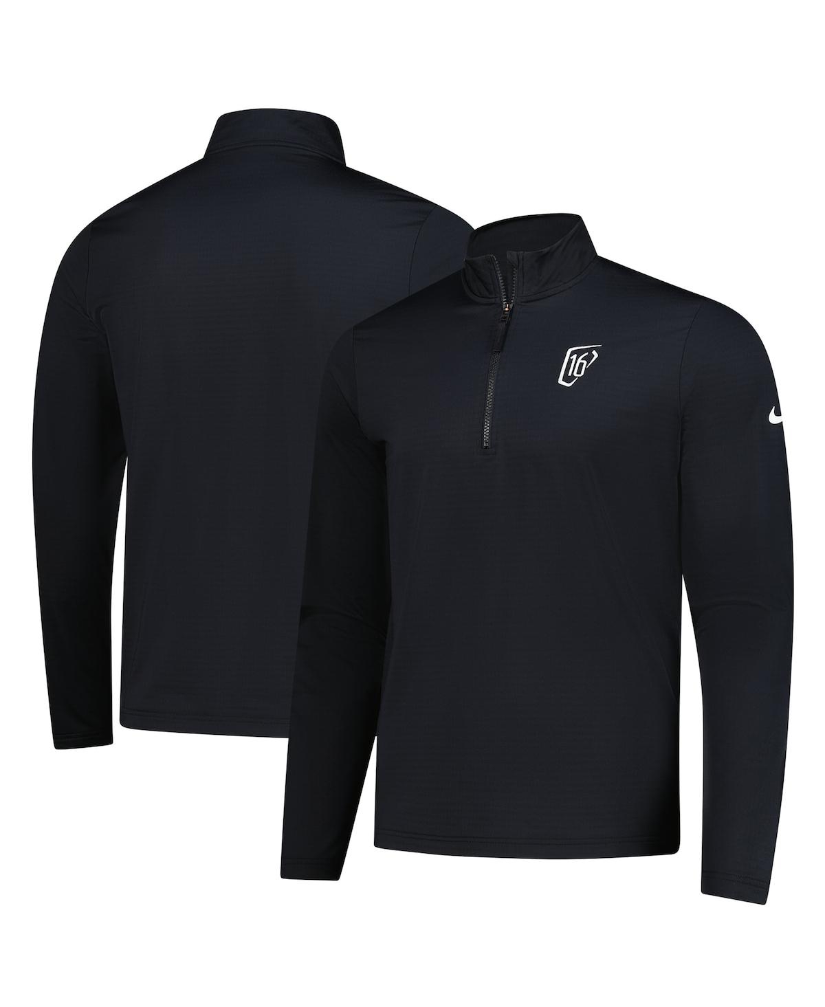 Nike Men's Black Wm Phoenix Open Victory Half-zip Performance Pullover Sweatshirt