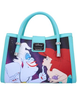 Женская синяя сумка Loungefly The Little Mermaid Kiss the Girl в оправе с застежкой на пряжку через плечо 