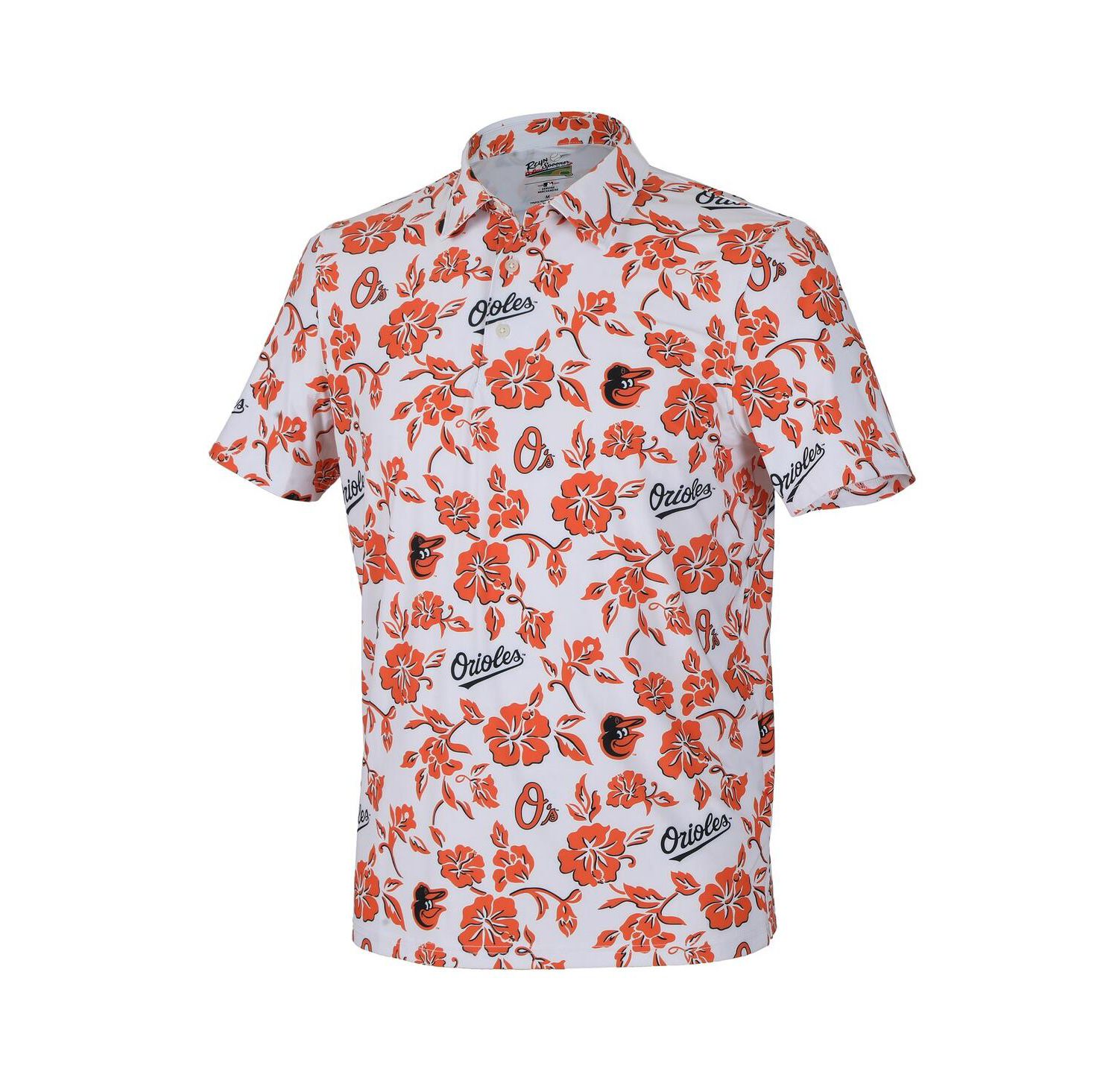 Men's White Baltimore Orioles PUA Performance Polo Shirt