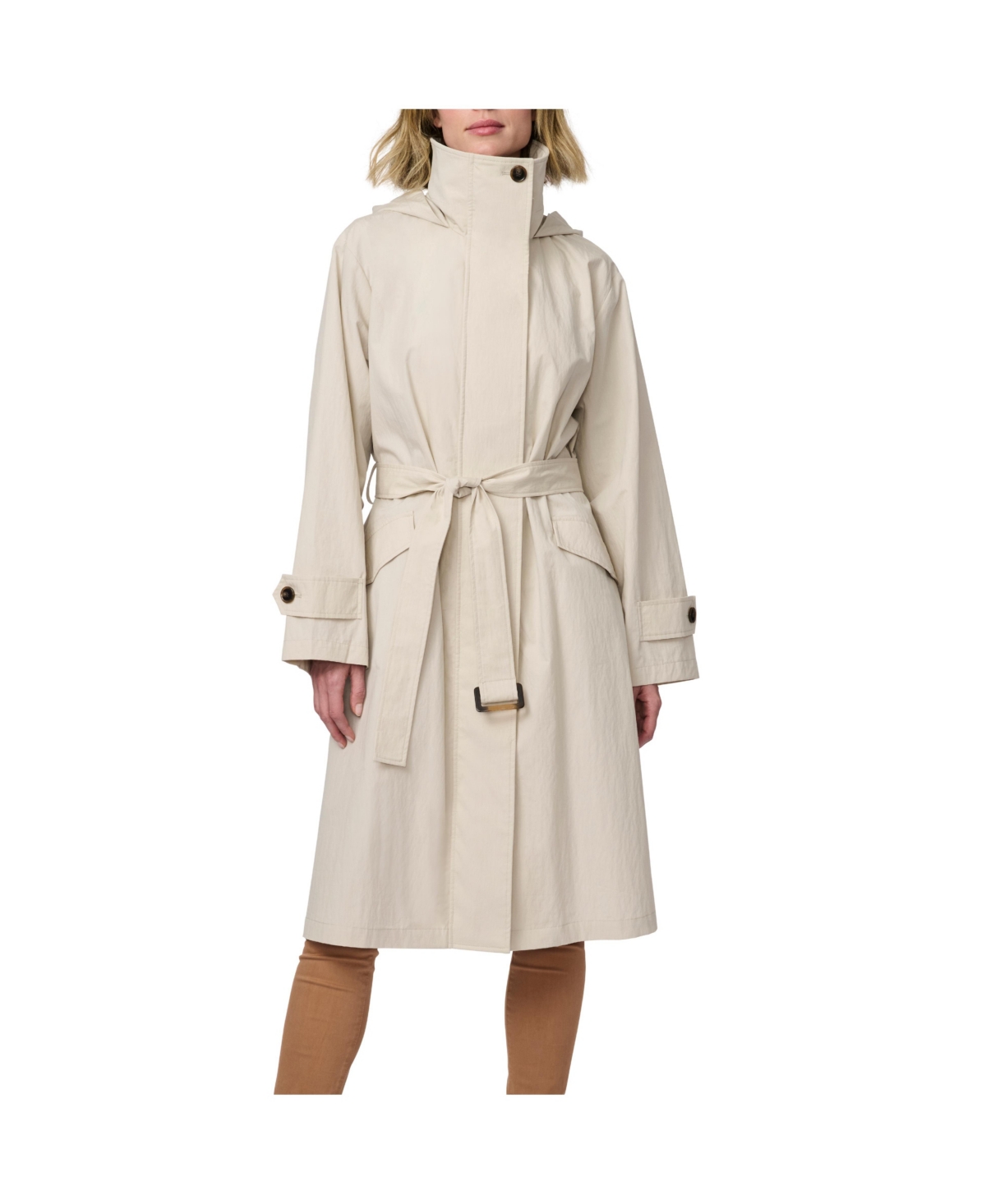 Women's Belted Modern Trench - Bone