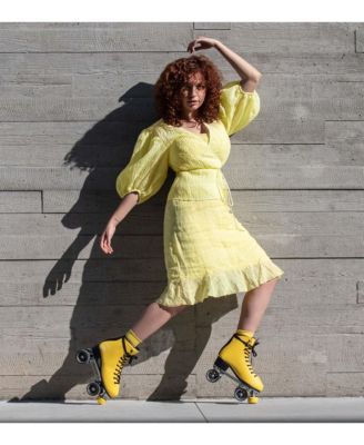 Dark Magic Quad Roller Skates (Queen Bee, Women's 6 / Youth 5 / Men's 5)