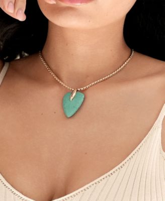 Turquoise Solstice Pendant Choker Necklace