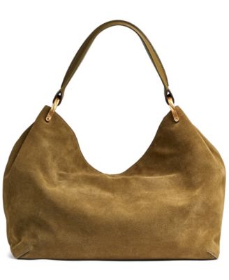 Мини-сумка через плечо из замши Donna Karan New York Glenwood