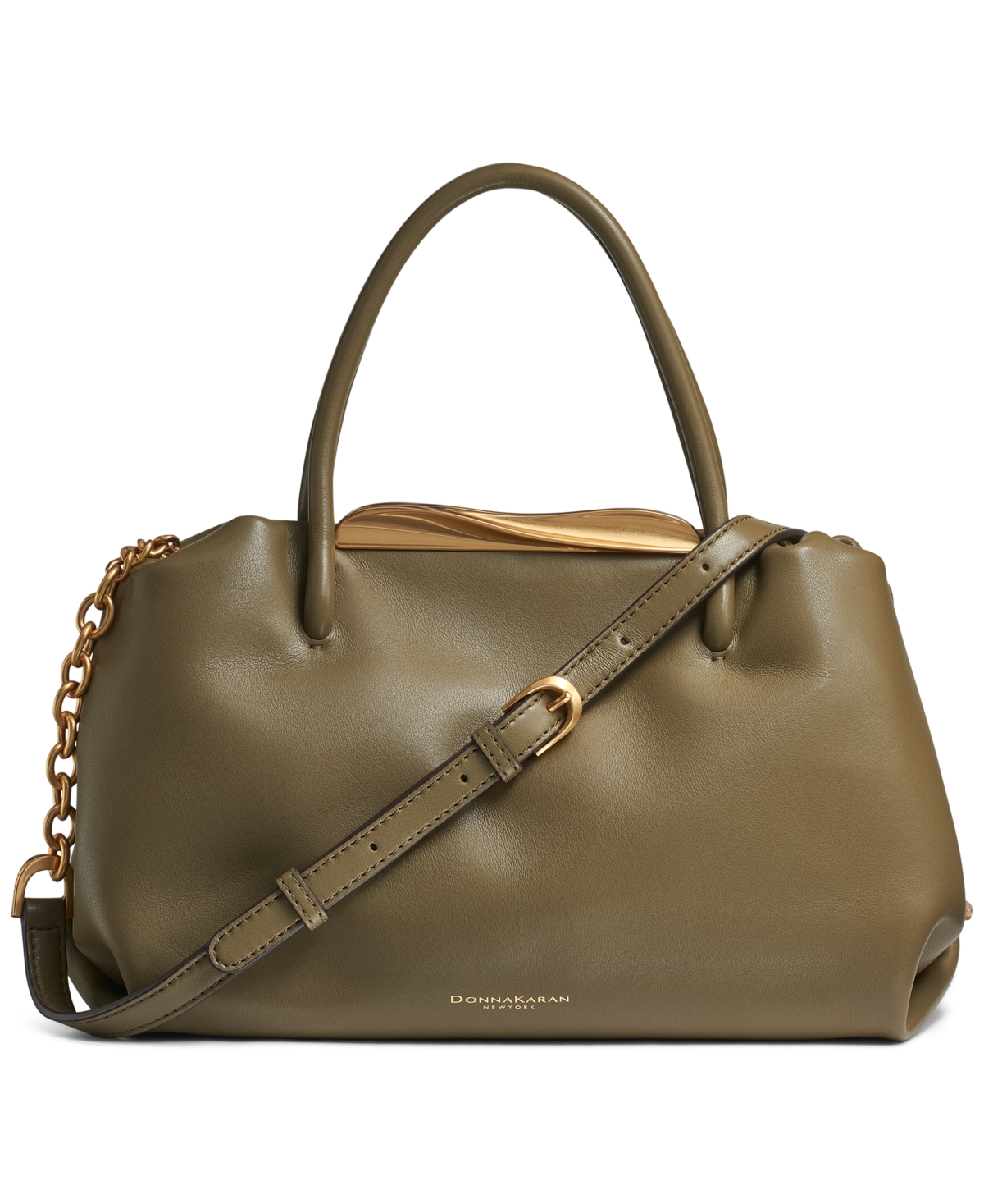 Donna Karan Poplin Satchel Bag