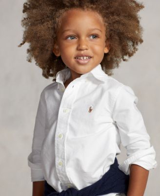 Boys' 2T-7 Cotton Oxford Shirt