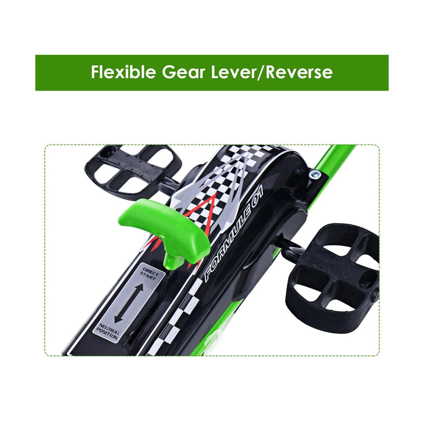 Детская игрушка Mecale 4-Wheel Pedal-Powered Go-Kart with Balancing System and Adjustable Seat, Ages 3+, цвет: Зелёный — фото 5