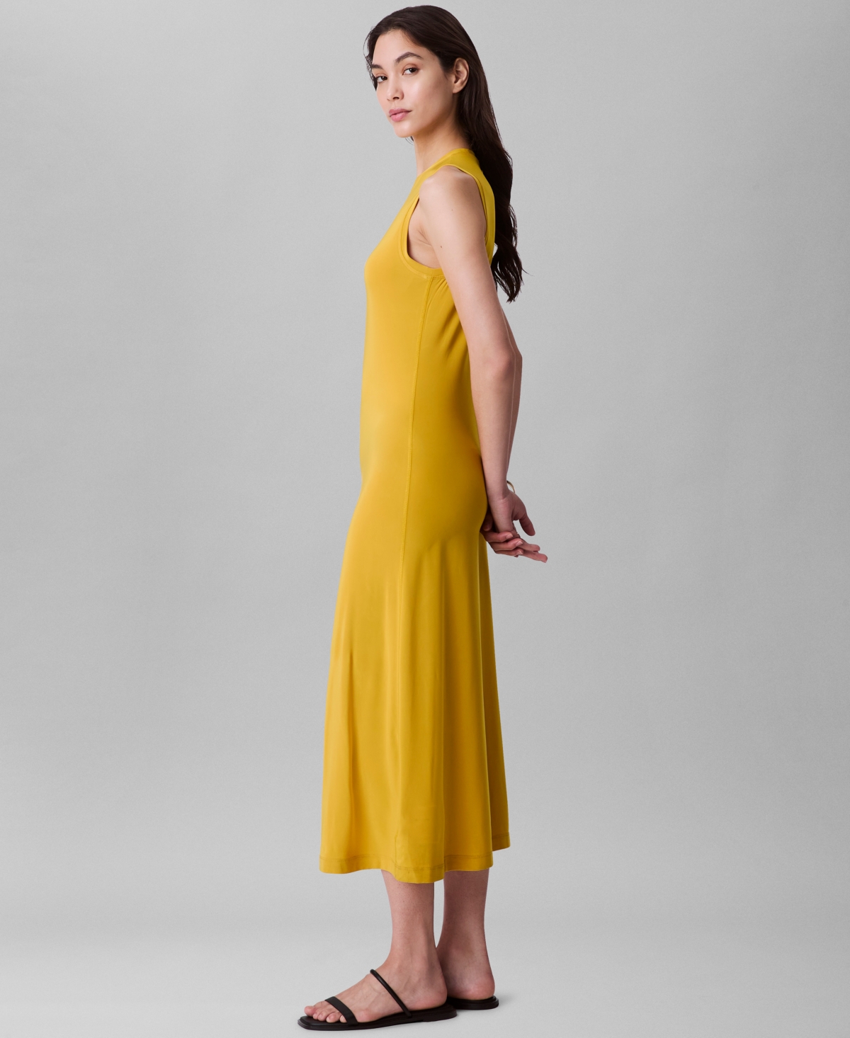 Calvin Klein Women's Sleeveless Knit Midi Dress