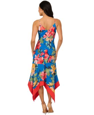 Женское платье миди с цветочным узором Adrianna Papell