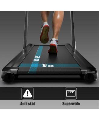2.25HP 2-in-1 Folding Treadmill with APP and Remote Control Speaker