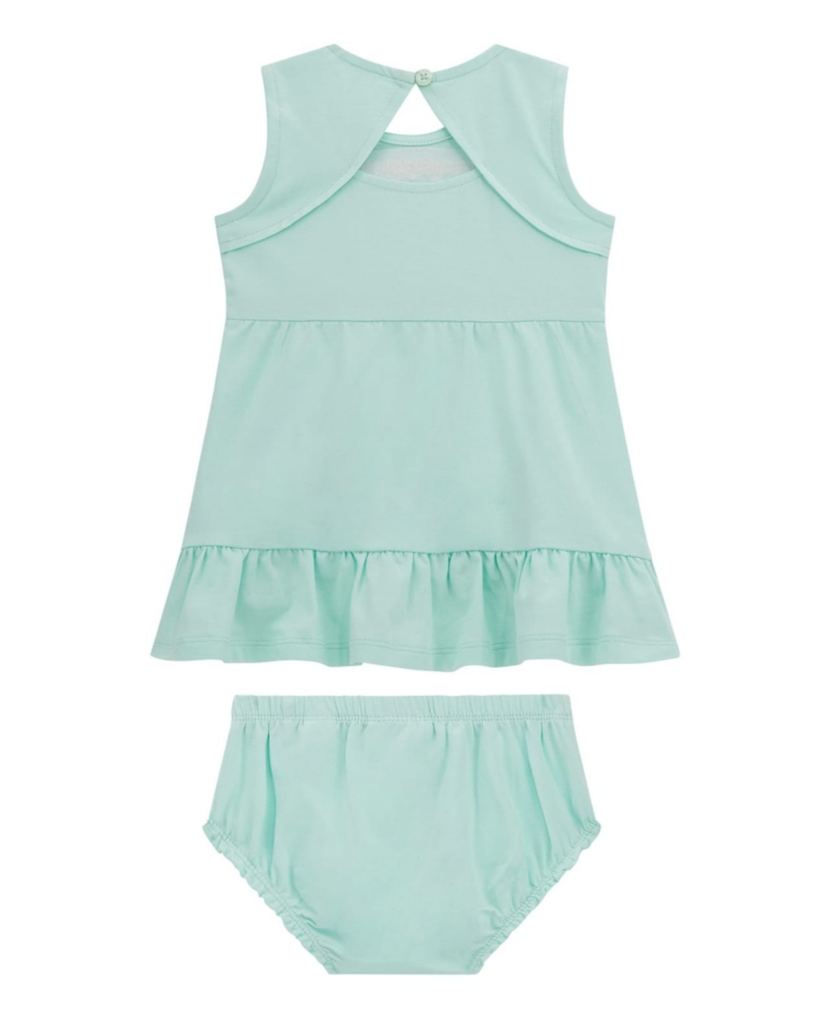 Guess Baby Girls 2-piece Sleeveless Dress And Coordinating Bloomer Set