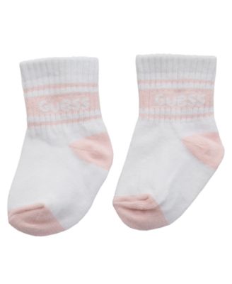 Baby Girls 5-Piece Bodysuits, Shorts, Bib, and Socks Set 