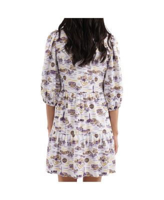 Женское бело-фиолетовое платье Tory из коллекции LSU Tigers Tailgate от Smith & Quinn от Smith & Quinn
