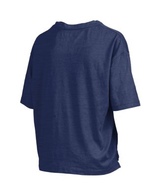 Женская футболка Pressbox Navy UConn Huskies 2025 NCAA Women's National Champions по баскетболу с мячом World Ball Оверсайз Slub T-Shirt