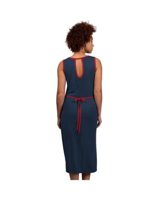 G-III 4Her by Carl Banks Women's Navy Atlanta Braves Center Field Maxi Dress