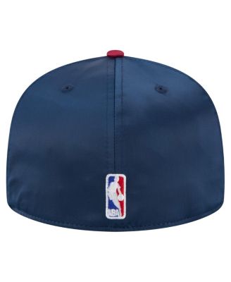 Мужская двухцветная приталенная шляпа с винтажной булавкой из атласа Denver Nuggets темно-красного цвета от New Era, 59 футов 52 дюйма