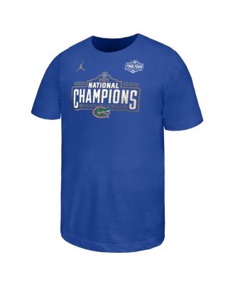 Jordan - Big Boys and Girls Royal Florida Gators 2025 NCAA Men's Basketball National s Celebration T-Shirt
