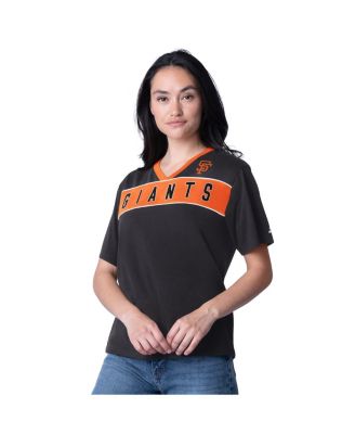 Starter - Women's Black San Francisco Giants Game Day V-Neck T-Shirt