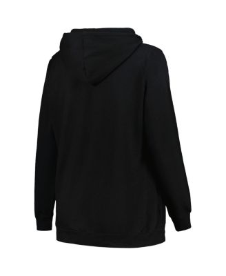 Women's Black Florida Gators Plus Size Heart Soul Notch Neck Pullover Top