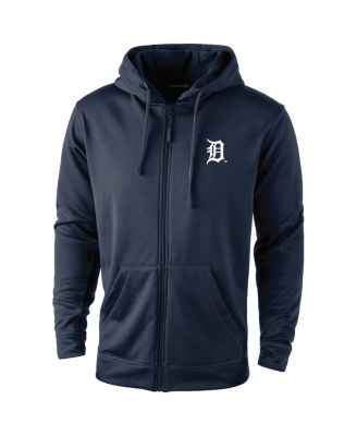 Мужская толстовка с капюшоном Dunbrooke Detroit Tigers Trophy темно-синего цвета на молнии