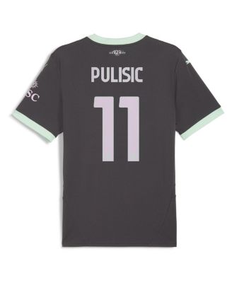 Мужская футболка Puma Christian Pulisic Charcoal AC Milan 2024/25, третья копия футболки игрока