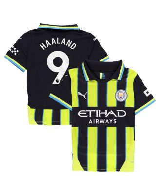 Puma - Youth Erling Haaland Navy Manchester City 2024/25 Away Replica Player Jersey